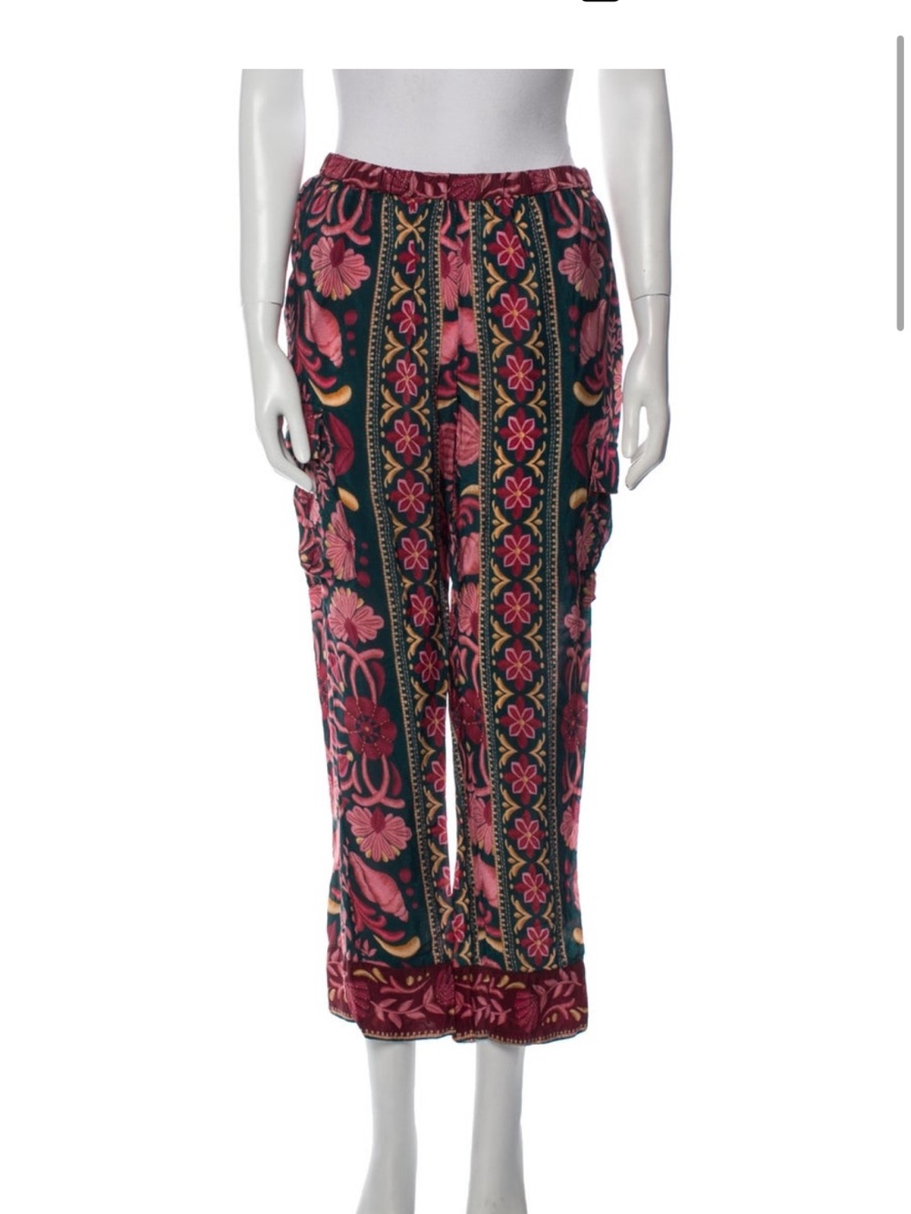 Farm Rio seashell tapestry pants